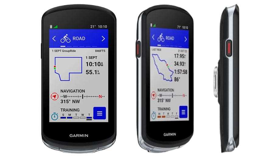 Vue à 90° du Garmin Edge 1040