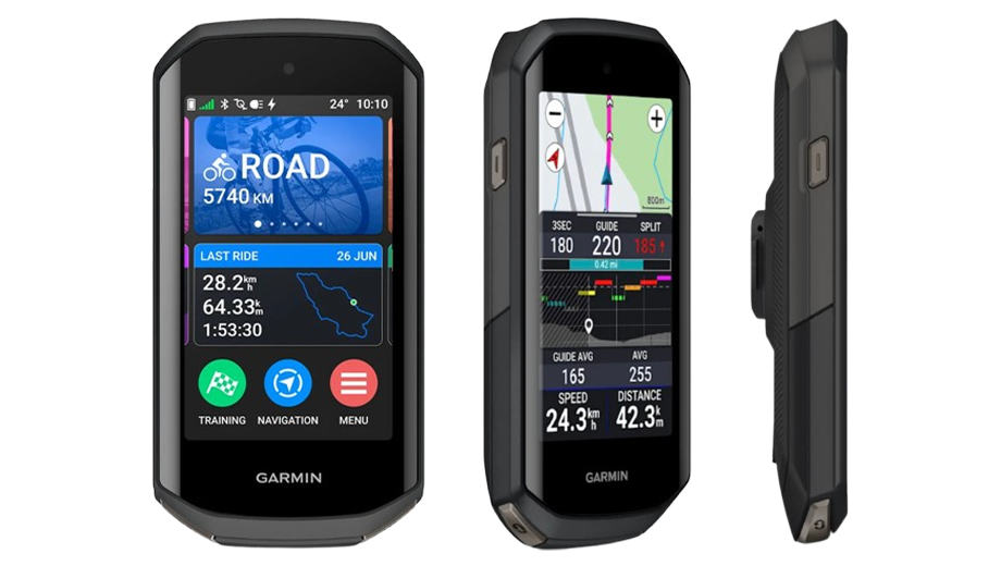 Vue à 90° du Garmin Edge 1050
