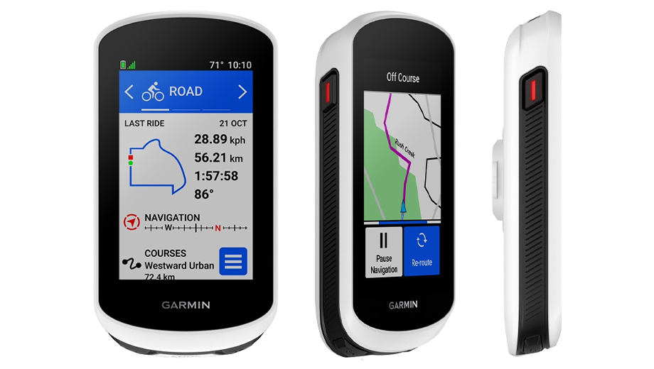 Vue à 90° du Garmin Edge Explore 2