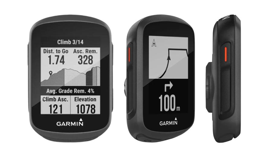 Vue à 90° du Garmin Edge 130 Plus