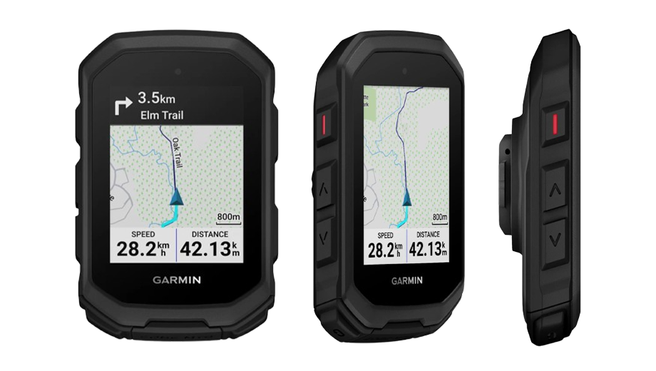 Vue à 90° du Garmin Edge MTB