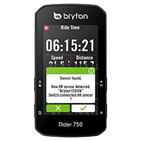 Connexion d'un capteur - Bryton Rider 750