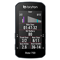 Affichage des vitesses - Bryton Rider 750