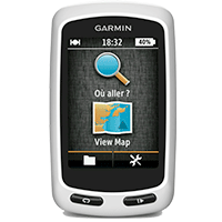 Interface du Garmin Edge Touring