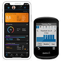 Application Garmin Connect et Edge 830
