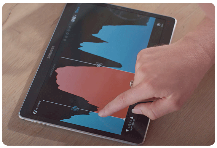 Analyse de la puissance depuis l'application mobile Tacx