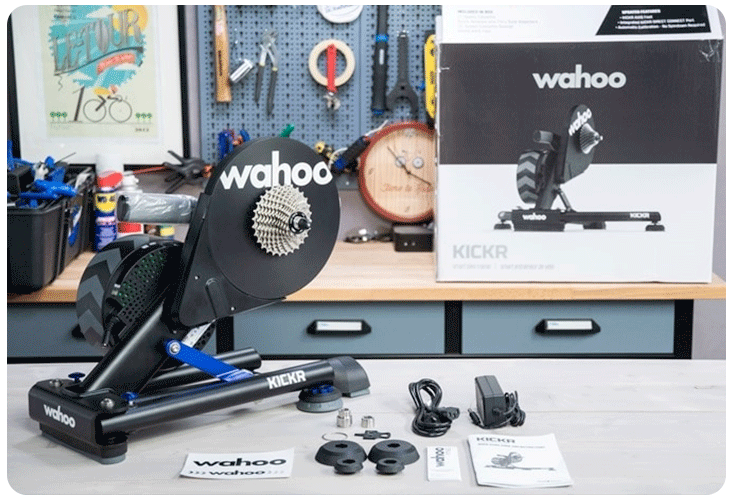 Contenu de la boîte du Wahoo Kickr V5
