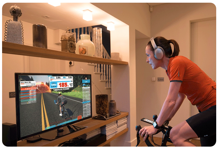 Test de Zwift avec le nouveau Tacx Flux S Smart T2900S