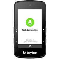Commande vocal sur le Bryton 750 SE