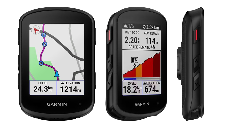 Vue à 90° du Garmin Edge 840