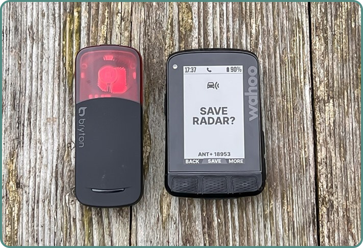 Connectivité ANT+ du Bryton Gardia R300L