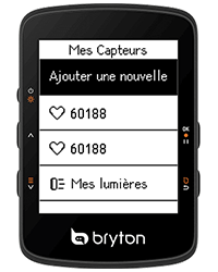 Compatibilité avec des capteurs externes sur le Bryton Rider 460