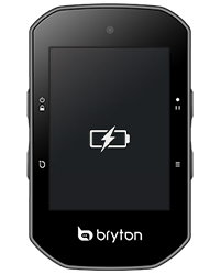 Écran de recharge du Bryton Rider S500