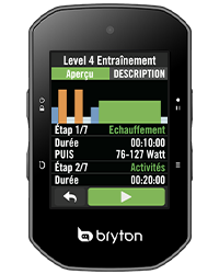 Entrainement importé depuis l'application TrainingPeaks