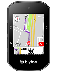 Suivi d'itinéraire sur le Bryton Rider S500