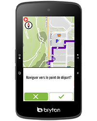 Calcul d'itinéraire vers le point de départ de votre parcours