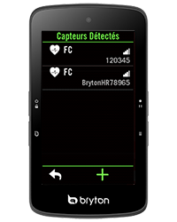 Interface pour connecter les capteurs ANT+ du Bryton Rider S800