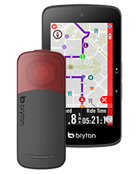 Bryton Rider S800 compatible avec les radars et feux arrières