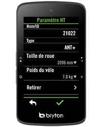 Contrôle de la resistance du home-trainer via le Rider S800