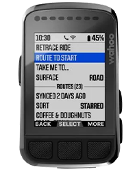 Importation et création d'itinéraire sur le Wahoo Elemnt Bolt V2