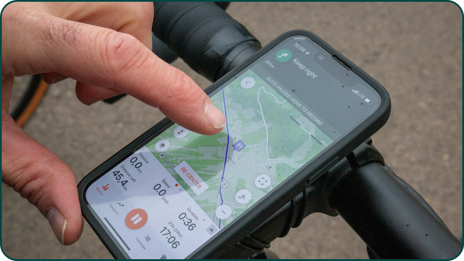 Application mobile Strava avec la fonctionnalité GPS vélo