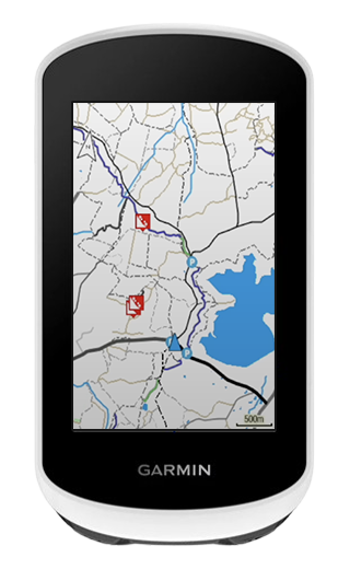 Carte Garmin Cycle Map sur l'Edge Explore 2