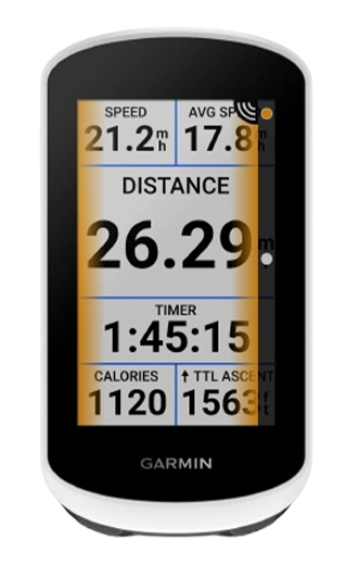 Champs de données sur le Garmin Edge Explore 2