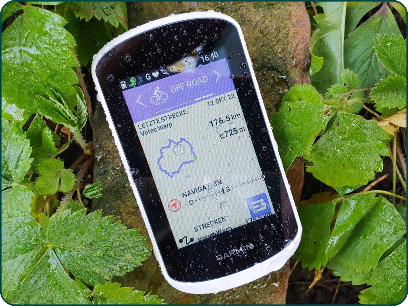Garmin Edge Explore 2 trempé par la pluie
