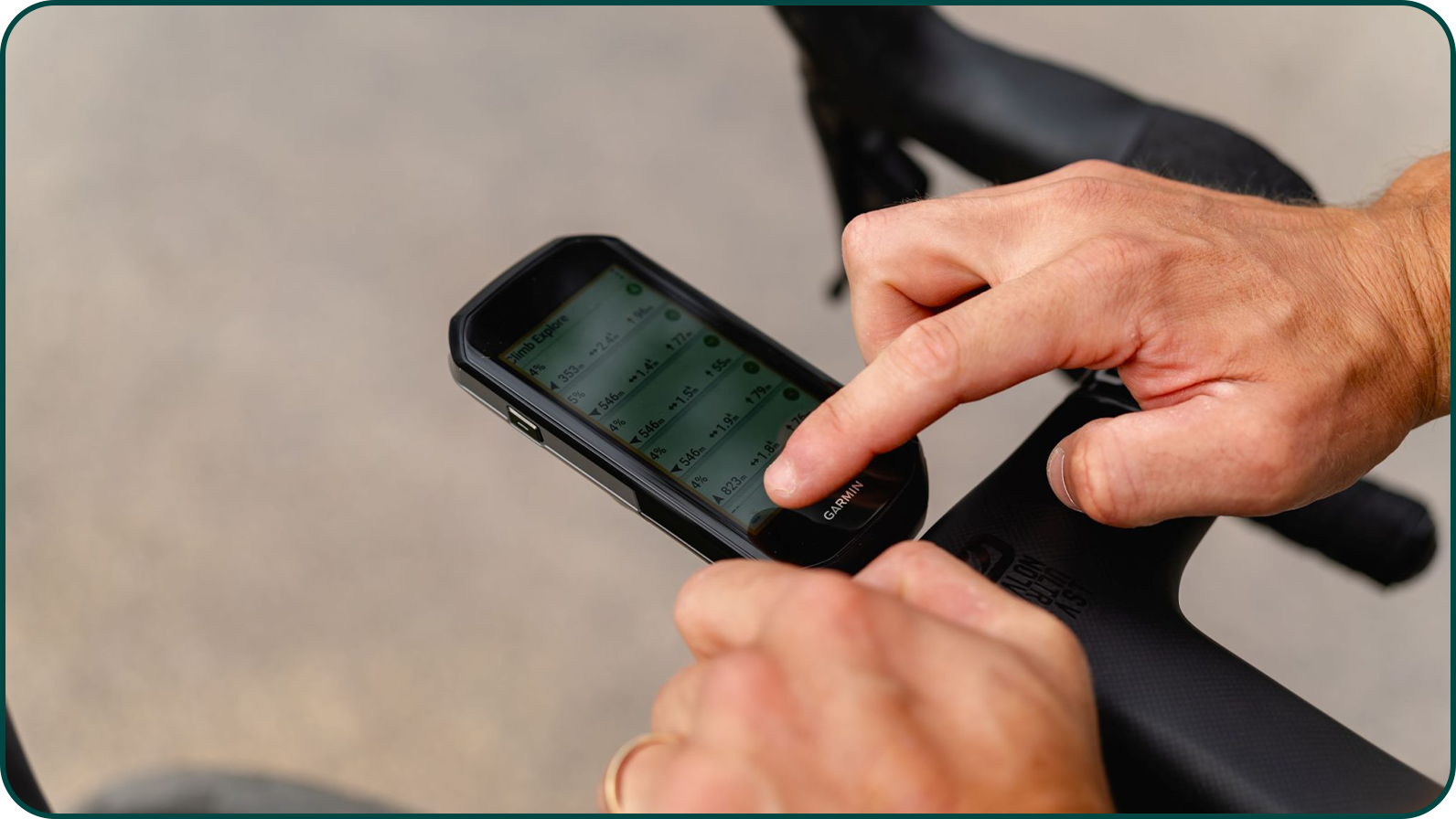 Utilisation d'un Garmin Edge 1050