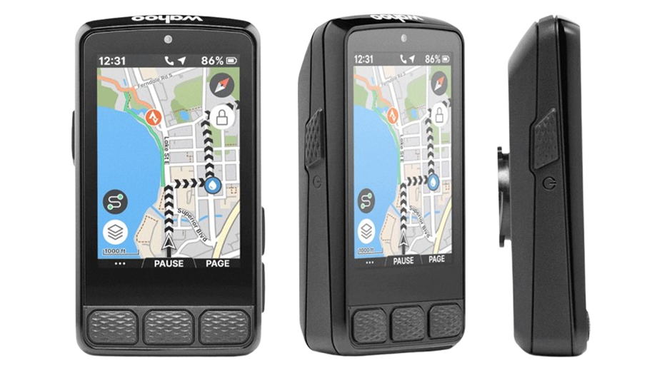Vue à 90° du Wahoo Elemnt Roam 3