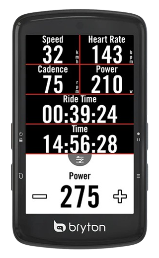 Interface home-trainer connecté du Bryton Rider S810