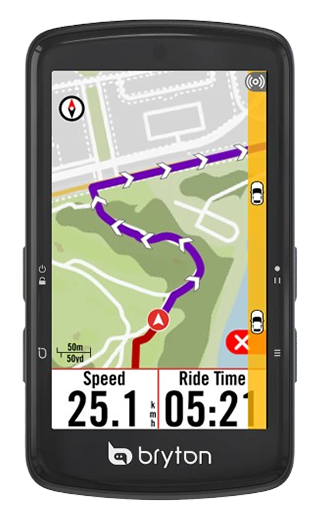Bar lattérale des radars et feux arrières sur le Bryton Rider S810